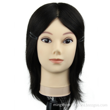 factory wholesales100% human hair hairdressing salon female training head